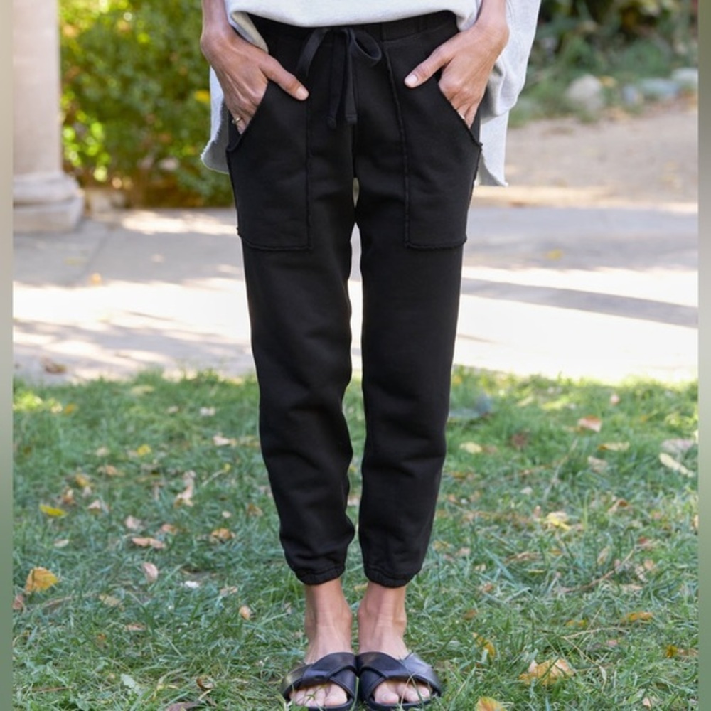 Frank & Eileen Eamon Jogger Sweatpant Triple Fleece in Black